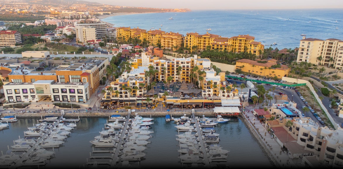 Restaurants at Marina Fiesta Resort & Spa in the Golden Zone, Cabo San Lucas.